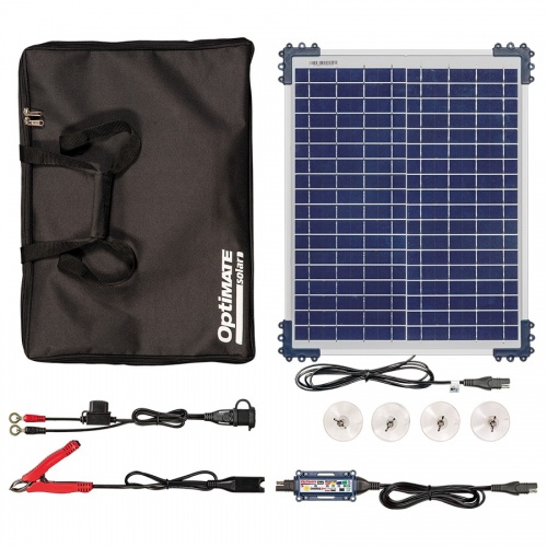 CHARGEUR DE BATTERIE SOLAIRE - OPTIMATE - Solar DUO 40W - H : 68.60 CM