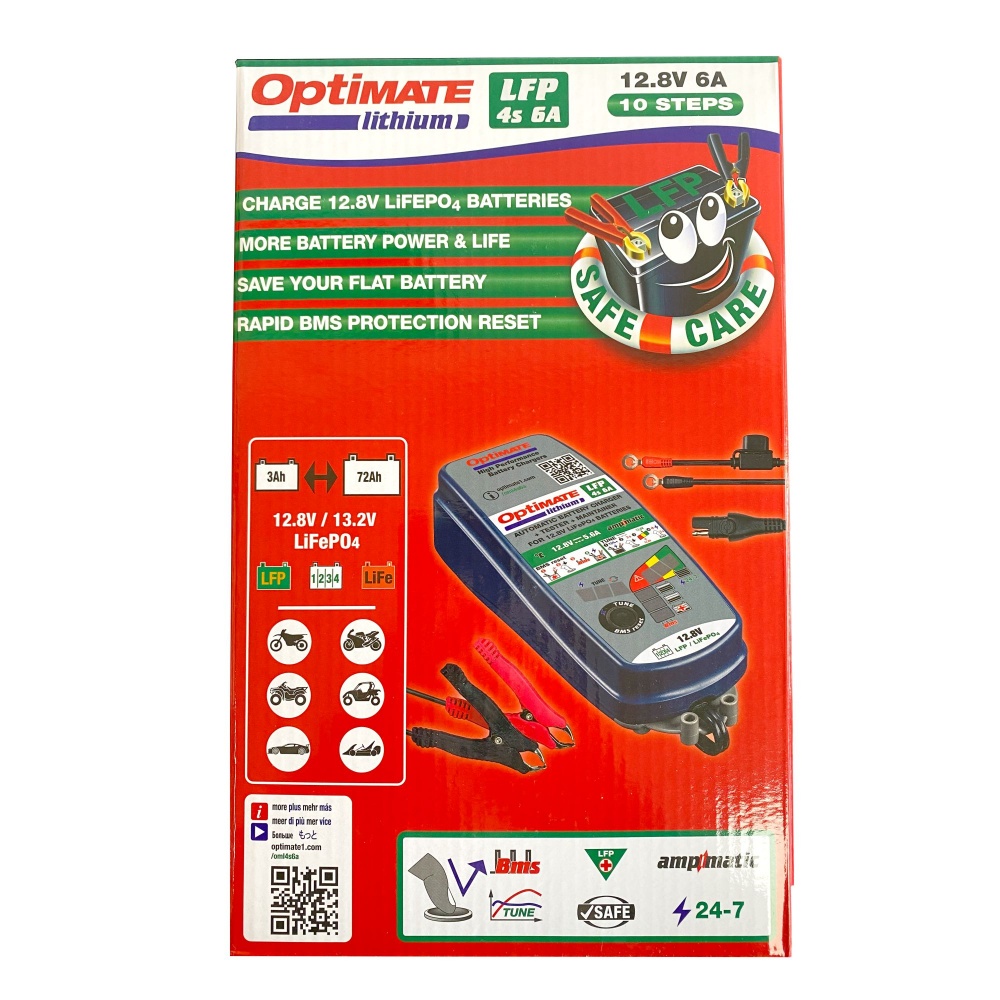 Chargeur de batteries moto Optimate Lithium 4s - TM390 TecMate